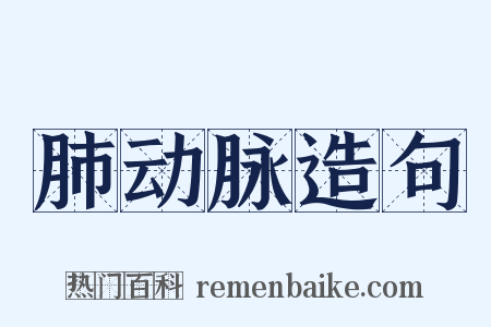 肺动脉造句是什么意思的图片